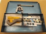 Imperial Tubing Flaring Tool Kit No 375-FS With Slip-on Yoke Blue Metal Box. Fixed Price $30.00.