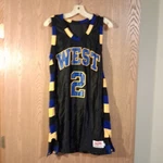 Vintage Sand Knit West #2 Basketball Jersey Size 44 Euc. Fixed Price $19.51.