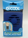 New FN02B01 O2 Cool Blue Necklace Fan Usb Rechargeable No Battery Needed Frees&h. Fixed Price $13.99.