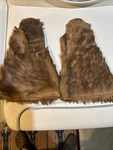 Trapper Leather Beaver Fur Gauntlet Gloves Frontier Western Mountain Man. Fixed Price $55.00.